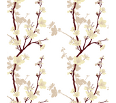 Papel Pintado Floral Árbol Amarillo