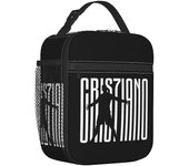 Cr7 Football Insulated Lunch Bag For Women Resuable Ronaldos Soccer Thermal Cooler Lunch Box Office Picnic Travel