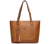 Bolsos de Mano medianos para Mujer, Bolsos de Mano informales, Bandolera Antirrobo, Hombro italiano, Cuero PU