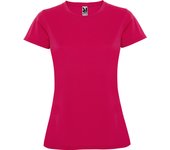 Camiseta Deporte Entallada Manga Corta para Mujer Roly Montecarlo , Poliéster Piqué, 150g/m²