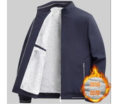 Men's Outdoor Autumn and Winter Padded Jacket With Fleece Fashion Trend Casual Sports Thick Fleece Comfortable Jacket