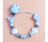 Cadena para chupete de Mickey con dibujos animados para bebé, mordedor para bebé, cadena anticaída, cuerda antipérdida