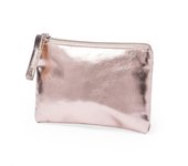 Set of 3 Faux Leather Wallets - Great gift for wedding guests, anniversaries, with zipper and matching zipper pulls, Mother's Day gift.