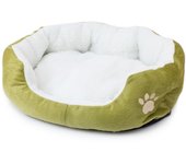 Cama para mascotas para Gatos y Perros Pequeños y medianos, canasto con Juguetes Redondo U ovalado en forma de donut, Cama nest para mascotas, Azul, 50x40