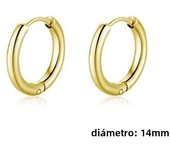 1 Pair Rosegold Tone Stainless Steel Multiple Piercing Small Huggie Hoop Earrings CZ Cartilage Stud Earrings Set for Women