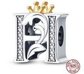 New in 26 A-Z Alphabet Beads 925 Sterling Silver Letter Charm Fits Original Pandora Charms Bracelet Silver Jewelry For Women