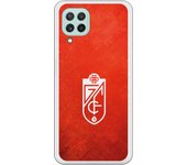 Funda original compatible con Samsung Galaxy A22 4G - Granada Textura Roja Escudo Blanco SS18-19