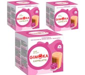 3 cajas de Café con Leche Gimoka compatible Dolce Gusto 16 cápsulas