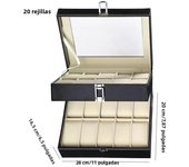 Classic Style Leather Watch Display Case Organizer - Jewelry Storage Box with Glass Top for Men - Multiple Slots Available
