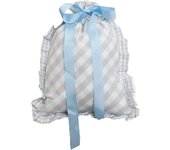 Bebe Due Bolsa Merienda Cuadros Azul - Personalizada
