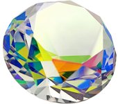 AB Colorful K9 Crystal Diamond  30-80mm Paperweight Decorative Rainbow Maker Prism Glass Diamonds Wedding Home Desktop Decoratio