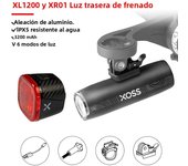 XOSS 200-1200 Lm Bike Light XL1200 Headlight Waterproof Rechargeable Front Lamp Bicycle Light Aluminum Ultralight Flashlight