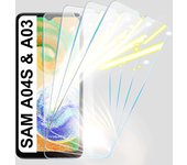 4PCS Screen Protector Tempered Glass For Samsung Galaxy A04s A04e A04 A03S A03 Core A02 A02S 9H Full Coverage Protective Glass