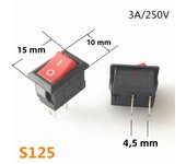 SPST KCD1 2PIN 3PIN On/Off Round/Square Plastic Rocker Switch DC AC 6A/250V Car Dash Dashboard DIY Toys Parts Dropshipping