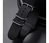 Nylon Braided Watch Band Men Women Smart Watch Straps Woven Canvas Sport Bracelets 5-ring Buckle Universal Replacement Wristband