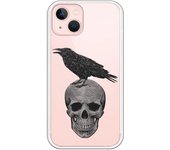 Funda compatible con iPhone 13 - Calavera y gorrion