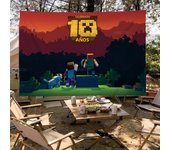 M-Minecraft-Ghast F-Fireball Cartoon Flag Wall Hanging Banner Decoration Household Home Decor