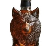 Botella de whisky con forma de animal salvaje 2025, divertido decantador de whisky, regalo para hombres, papás y esposos, vasos de whisky grabados únicos, decoración de bar para amantes del whisky (C)