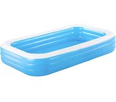 VidaXL Piscina hinchable Bestway 1161L 3 válvulas +6A azul/blanco 56x305x183 cm