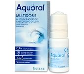 Esteve AQUORAL MULTIDOSIS GOTAS OFTALMICAS LUBRICANTES - Alivia Sequedad Ocular - Envase 90 Días