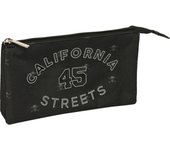 SAFTA - PORTATODO TRIPLE SAFTA "CALIFORNIA" - Estuche con Diseño Encantados y Tamaño Compacto y Estrecho - Estuche con Material Duradero y de Calidad - Estuche Diseño Único y Licencia Oficial By SAFTA "CALIFORNIA"