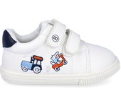 Shoes Niño marca Bubble Bobble para calzado barefoot en color blanco
