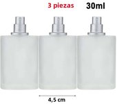 30ML/50ML Frosted Glass Empty Spray Bottle Perfume Atomizer, Refillable Fine Mist Spray Empty Perfume Bott