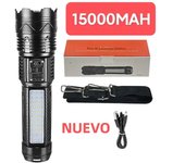 NEW USB Rechargeable 1000000LM Most Powerful Flashlight 15000mah Strong Light Tactical Flashlight Emergency Spotlight Zoom 6000m