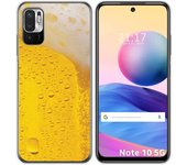 Tumundosmartphone Funda Gel Tpu para Xiaomi Redmi Note 10 5G / POCO M3 PRO 5G diseño Cerveza Dibujos