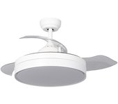 Ledkia Ventilador de Techo LED Dalori Blanco 106cm con Motor DC y Control Remoto
