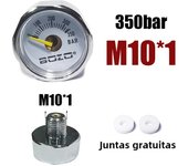 Manometer Pressure Gauge Mini Micro 25mm/1inch Gage Compressed Air Hand Pump Diving HPA Regulator M8*1 M10*1 1/8NPT 1/8BSPP