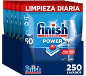 Finish Powerball Powel All in 1 Regular 100 | 250 Pastillas para Lavavajillas, Limpieza y Brillo Diario, Eficaz contra Grasa, Profesional