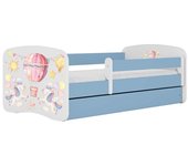 Cama 140 x 70 cm Kocot Kids com colchão BabyDreams Balloon Blue