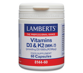 Vitamina D3 y K2 60 Cápsulas - Lamberts