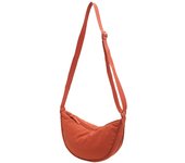 Bolso bandolera de Nailon impermeable con forma de Medio Luna, informal y lidero, para Mujer, with Correa ajustable para el hombre, ideal para Viajes, comprar, escuela y oficina.