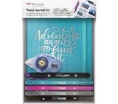 TOMBOW TRAVEL JOURNAL SET (1x libreta A5, 4x Twintone, 1x MONO edge, 1x Maxi Power)