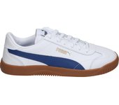 PUMA | Zapatillas Bajas Puma Club 5V5 para Mujer – Deportiva en Color Blanco y Detalles en Azul – Sneaker con Cierre de Cordones – Estilo Casual – Modelo 398159-08