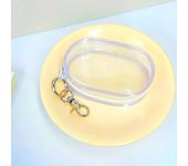 YANZAI Plastic Transparent Storage Box Pouch Mystery Box With Keychain Cute Doll Bag Organization Dustproof Case