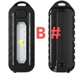 LED Red Blue Shoulder Worklight Police Flashlight Vest with Clamp USB Charging Lantern Rechargeable Flashlight Running Outdoor