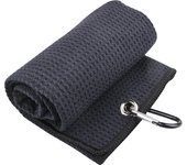 40x60cm Golf Towel With Hook 5 Colors Microfiber Fabric For Golf lovers Duty Clip Carabiner Accessories Free shipping Dorp ship