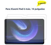 2 Pieces Clear Tempered Glass HD Hard Film Scratch Proof Screen Protector For Xiaomi Pad 6 6S 6pro 5 5pro 6max 11 12.4 14 inch