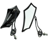 Universal Motorcycle Motorbike Bike 8mm 10mm Rear View Side Scooter ATV Bicycle Rearview Mirrors with 10mm Adaptor Scooter