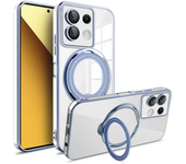 Plating Case for Redmi Note 13 Pro Plus 4G 5G Xiaomi Poco X6 Pro X6 13T Magsafe Transparent Ring Wireless Charge Magnetic Cover
