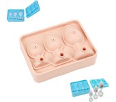 Molde creativo para cubitos de hielo, divertido molde para cubitos de hielo con tapón anal, novedoso molde de silicona para cubitos de hielo con tapón anal, imprescindible para fiestas de adultos, adecuado para bares, cócteles, whisky (azul)