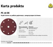 Klingspor krążek ścierny samoprzyczepny 150mm  ps18ek gr. 60 gls1 /50szt.