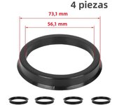 4Pcs/Set Car Accessories Plastic Wheel Hub Centric Ring 73.1 to 67.1 Wheel Hub Ring OD = 73.1mm ID = 67.1mm Wheel Center Ring