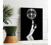 Disco Ball Dancefloor Party Poster Movie Sticky Posters Retro Kraft Paper Sticker DIY Room Bar Cafe Aesthetic Art Wall Painting