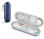 Estuche de Viaje para Cepillos de Dientes Eléctricos y Otros Cepillos de Dientes, Bolsa de Almacenamiento Protectora Dura Portátil