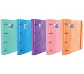 Carpeta Oxford Europeanbinder Classic 4 Anillas A4+ Recambio Cuadriculado - Colores Surtidos