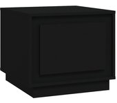 vidaXL Mesa de centro madera contrachapada 51x50x44 cm Blanco, Negro, Blanco brillante Mesita de Salón o Comedor o Auxiliar Mesa de Café Meuble Salón